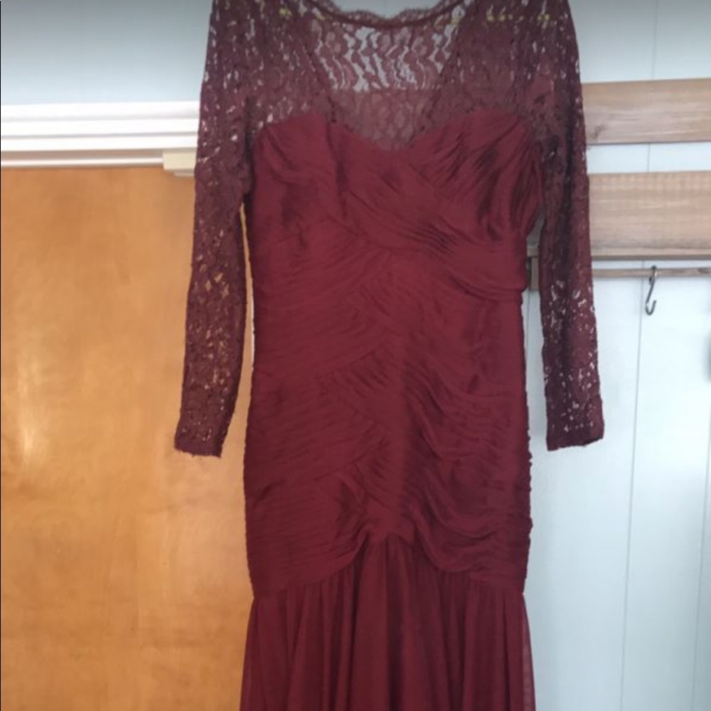 Long lace formal dress